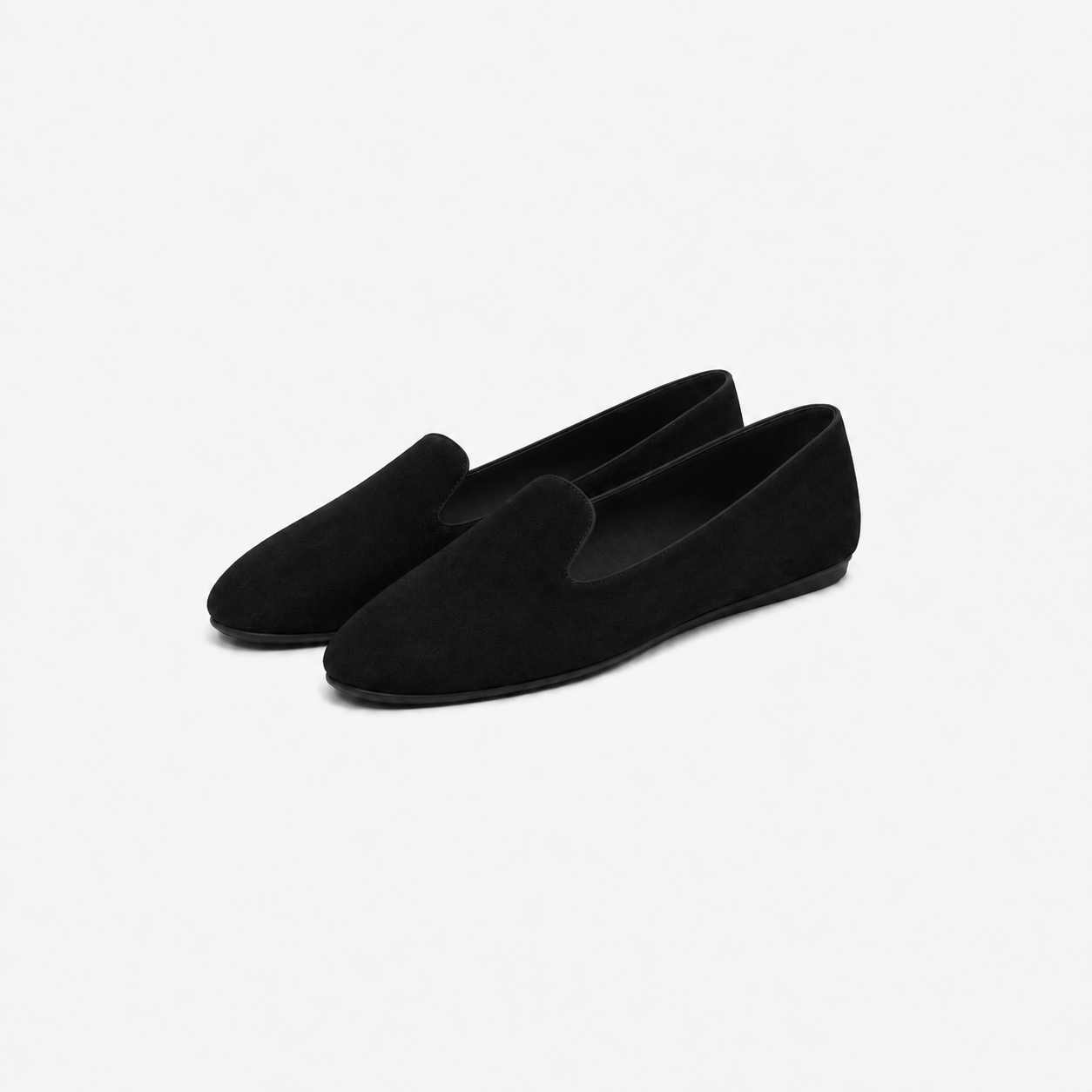Damen Slipper Schwarz Ballerinas - Flache Passform Komfortabler Freizeit Look - Rosesamour
